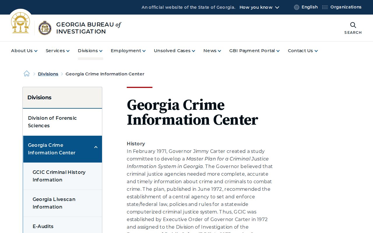 Emanuel County criminal history Georgia Crime Information Center page